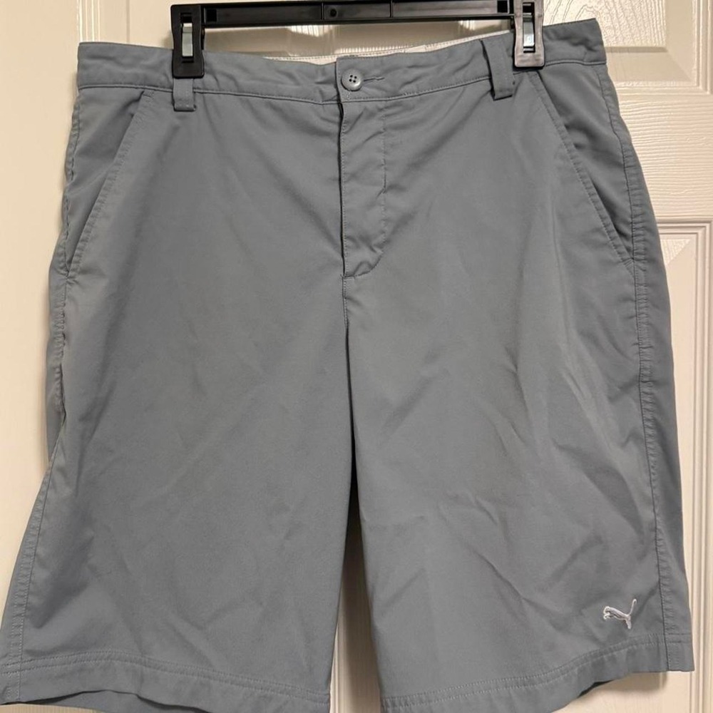 Puma gray golf performance shorts size 34 sport lifestyle